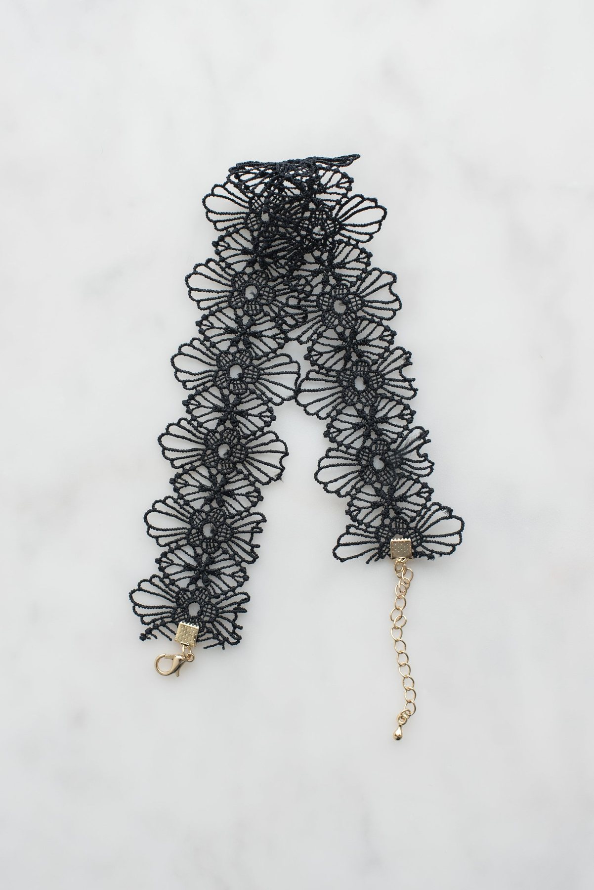Siyah Dantel Choker