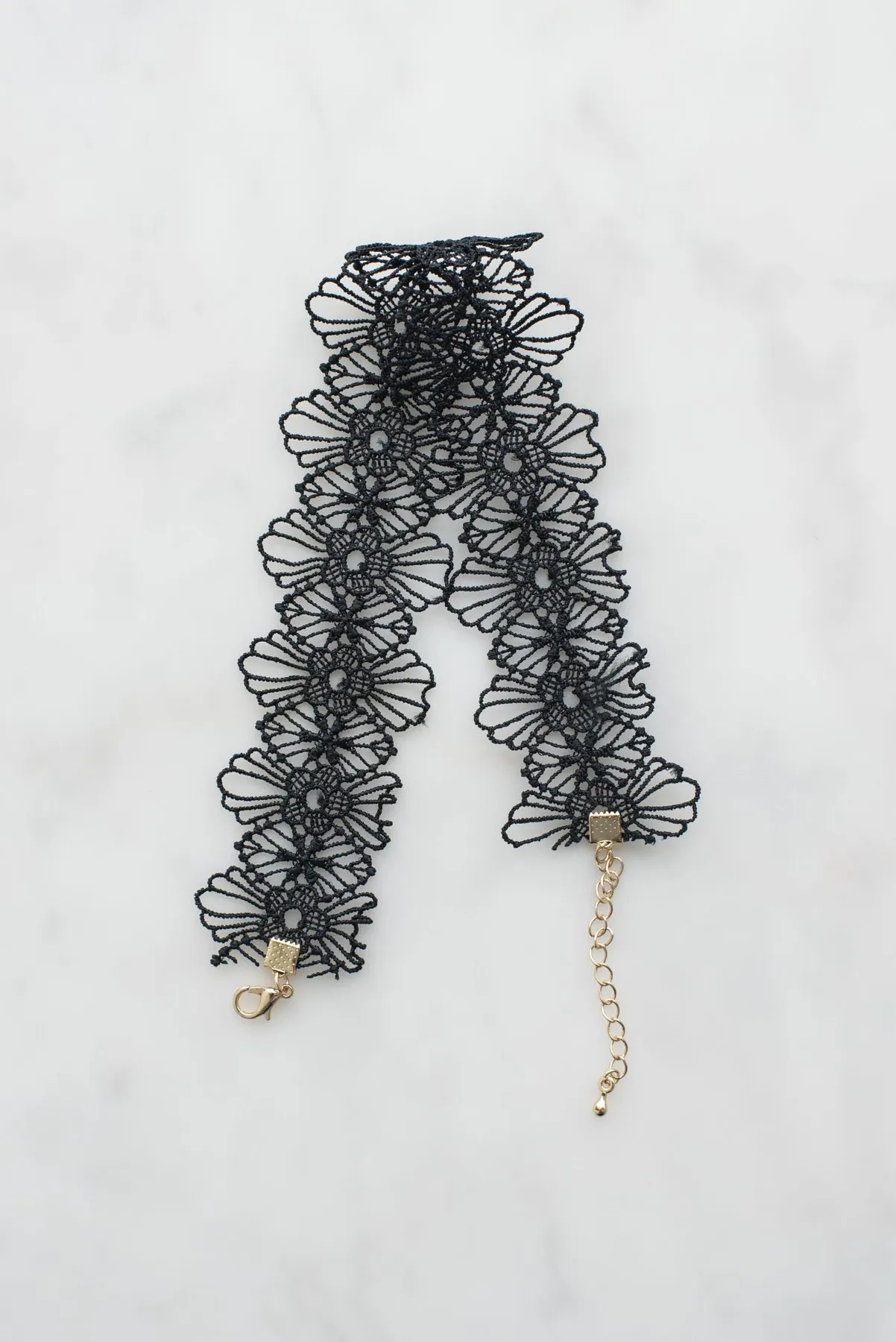 Siyah Dantel Choker
